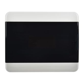 TEKFOR Корпус пластиковый ЩРН-П-12 IP41 черная прозрачная дверь