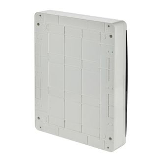 TEKFOR Корпус пластиковый ЩРН-П-54 IP41 черная прозрачная дверь