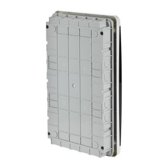 TEKFOR Корпус пластиковый ЩРВ-П-36 IP41 черная прозрачная дверь