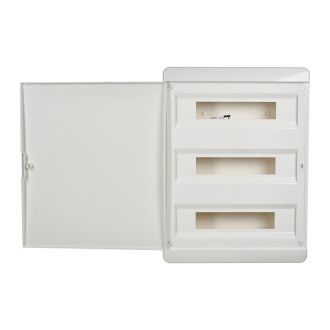 TEKFOR Корпус пластиковый ЩРН-П-54 IP41 белая дверь