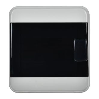 TEKFOR Корпус пластиковый КМПн-6 IP65 черная прозрачная дверь