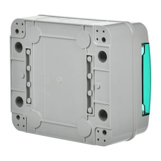 TEKFOR Корпус пластиковый КМПн-8 IP65 зеленая прозрачная дверь