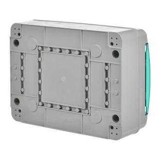 TEKFOR Корпус пластиковый КМПн-12 IP65 зеленая прозрачная дверь