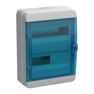 TEKFOR Корпус пластиковый КМПн-24 IP65 синяя прозрачная дверь