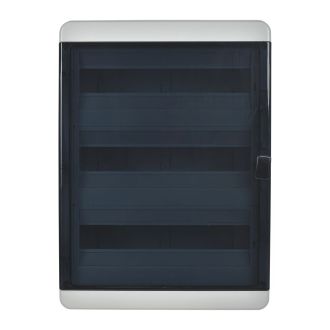 TEKFOR Корпус пластиковый КМПн-54 IP65 черная прозрачная дверь