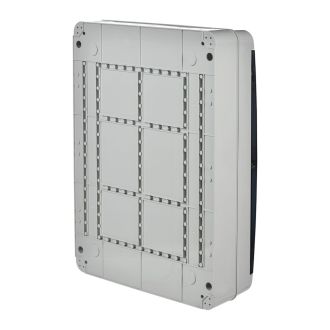 TEKFOR Корпус пластиковый КМПн-54 IP65 черная прозрачная дверь