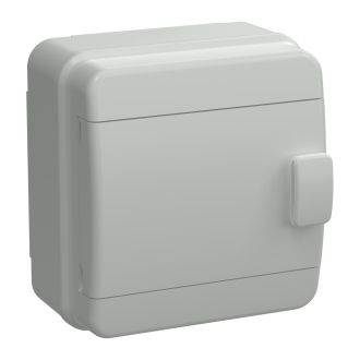 TEKFOR Корпус пластиковый КМПн-6 IP65 серая непрозрачная дверь