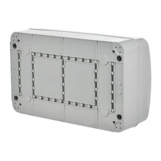 TEKFOR Корпус пластиковый КМПн-18 IP65 серая непрозрачная дверь
