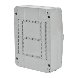 TEKFOR Корпус пластиковый КМПн-24 IP65 серая непрозрачная дверь