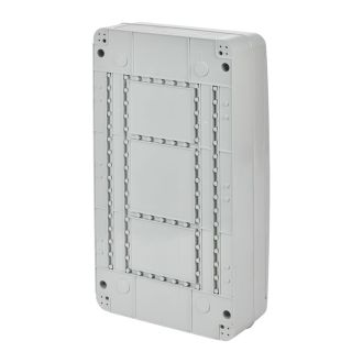 TEKFOR Корпус пластиковый КМПн-36 IP65 серая непрозрачная дверь