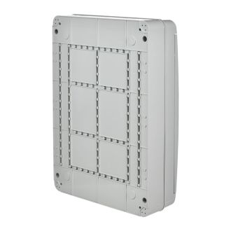 TEKFOR Корпус пластиковый КМПн-54 IP65 серая непрозрачная дверь