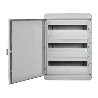 TEKFOR Корпус пластиковый КМПн-54 IP65 серая непрозрачная дверь