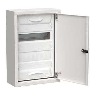 TITAN 5 Корпус металлический ЩРн-24 (1х24) 460х310х140мм IP31 белый (одна дверь)