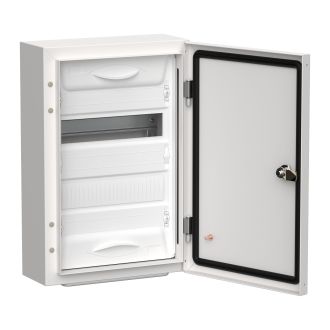 TITAN 5 Корпус металлический ЩРн-24 (1х24) 460х310х140мм IP54 белый (одна дверь)
