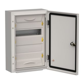 TITAN 5 Корпус металлический ЩРн-24 (1х24) 460х310х140мм IP54 серый (одна дверь)
