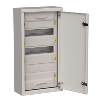 TITAN 5 Корпус металлический ЩРн-36 (1х36) 585х310х140мм IP31 серый (одна дверь)