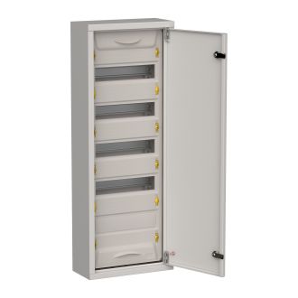 TITAN 5 Корпус металлический ЩРн-60 (1х60) 835х310х140мм IP31 серый (одна дверь)