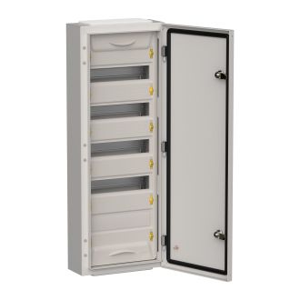 TITAN 5 Корпус металлический ЩРн-60 (1х60) 835х310х140мм IP54 серый (одна дверь)