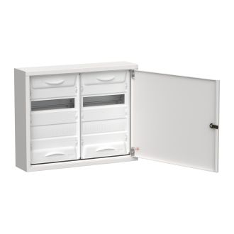 TITAN 5 Корпус металлический ЩРн-48 (2х24) 460х570х140мм IP31 белый (одна дверь)