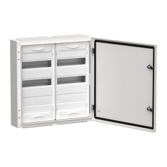 TITAN 5 Корпус металлический ЩРн-72 (2х36) 585х570х140мм IP54 белый (одна дверь)
