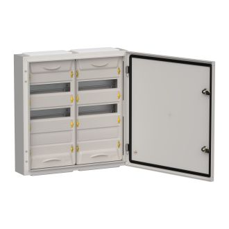 TITAN 5 Корпус металлический ЩРн-72 (2х36) 585х570х140мм IP54 серый (одна дверь)