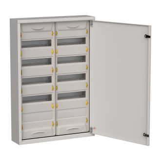TITAN 5 Корпус металлический ЩРн-120 (2х60) 835х570х140мм IP31 серый (одна дверь)