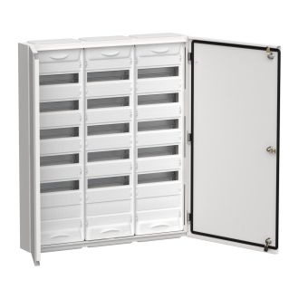 TITAN 5 Корпус металлический ЩРн-216 (3х72) 960х830х140мм IP54 белый (две двери)