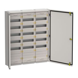 TITAN 5 Корпус металлический ЩРн-216 (3х72) 960х830х140мм IP54 серый (две двери)