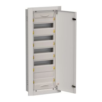 TITAN 5 Корпус металлический ЩРв-60 (1х60) 880х365х130мм IP31 серый (одна дверь)