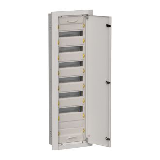 TITAN 5 Корпус металлический ЩРв-84 (1х84) 1130х365х130мм IP31 серый (одна дверь)