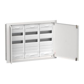 TITAN 5 Корпус металлический ЩРв-108 (3х36) 630х885х130мм IP31 белый (две двери)