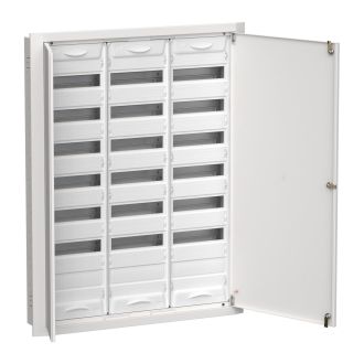 TITAN 5 Корпус металлический ЩРв-252 (3х84) 1130х885х130мм IP31 белый (две двери)