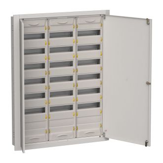 TITAN 5 Корпус металлический ЩРв-252 (3х84) 1130х885х130мм IP31 серый (две двери)