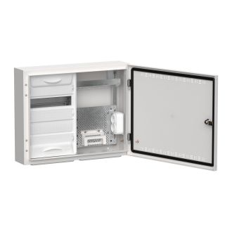 TITAN 5 Корпус комбинированный ЩРн-24 (2х24) 460х570х140мм IP30 белый