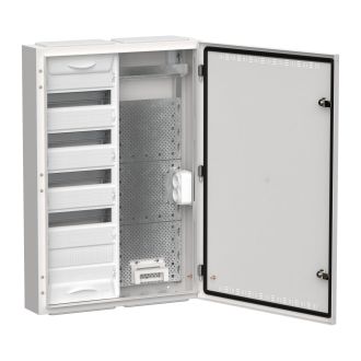 TITAN 5 Корпус комбинированный ЩРн-60 (2х60) 835х570х140мм IP30 белый