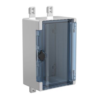 TETRA Корпус пластиковый ЩМПп 300х200х130мм прозрачная дверь IP66