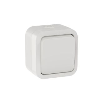 TORS Переключатель одноклавишный 10А IP55 белый