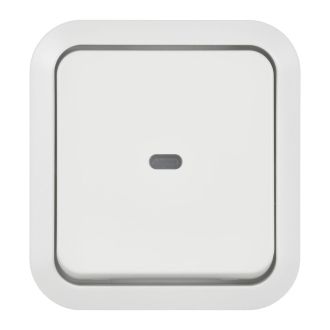 TORS Переключатель одноклавишный с индикацией 10А IP55 белый