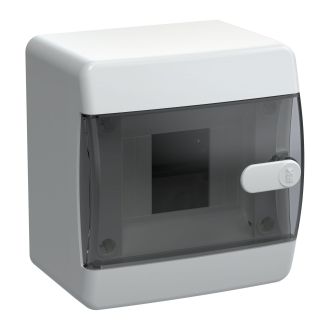 UNION Compact Корпус пластиковый ЩРН-П-4 IP41 черная прозрачная дверь