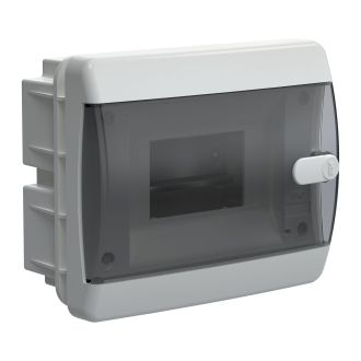 UNION Compact Корпус пластиковый ЩРВ-П-6 IP41 черная прозрачная дверь