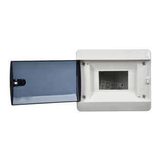UNION Compact Корпус пластиковый ЩРВ-П-6 IP41 черная прозрачная дверь
