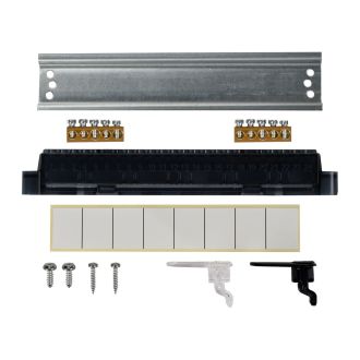 UNION Compact Корпус пластиковый ЩРВ-П-8 IP41 черная прозрачная дверь