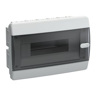 UNION Compact Корпус пластиковый ЩРВ-П-12 IP41 черная прозрачная дверь
