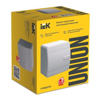 UNION Compact Корпус пластиковый ЩРН-П-4 IP41 белая дверь