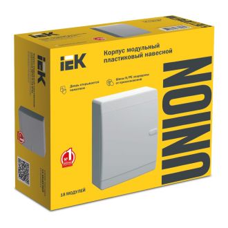 UNION Compact Корпус пластиковый ЩРН-П-18 IP41 белая дверь