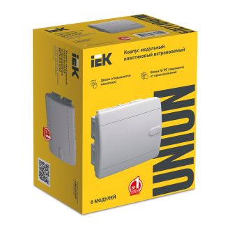 UNION Compact Корпус пластиковый ЩРВ-П-6 IP41 белая дверь