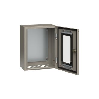 Корпус металлический ЩМП-1-0 (400х300х220мм) У2 IP54 прозрачная дверь