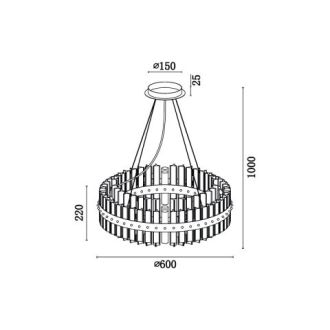 Подвесная люстра Vele Luce VL3034P16