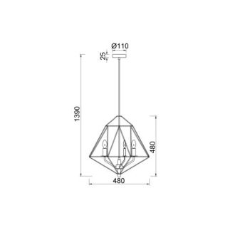 Подвесная люстра Vele Luce VL4022P03