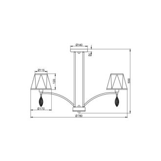 Люстра на штанге Vele Luce VL4184L08